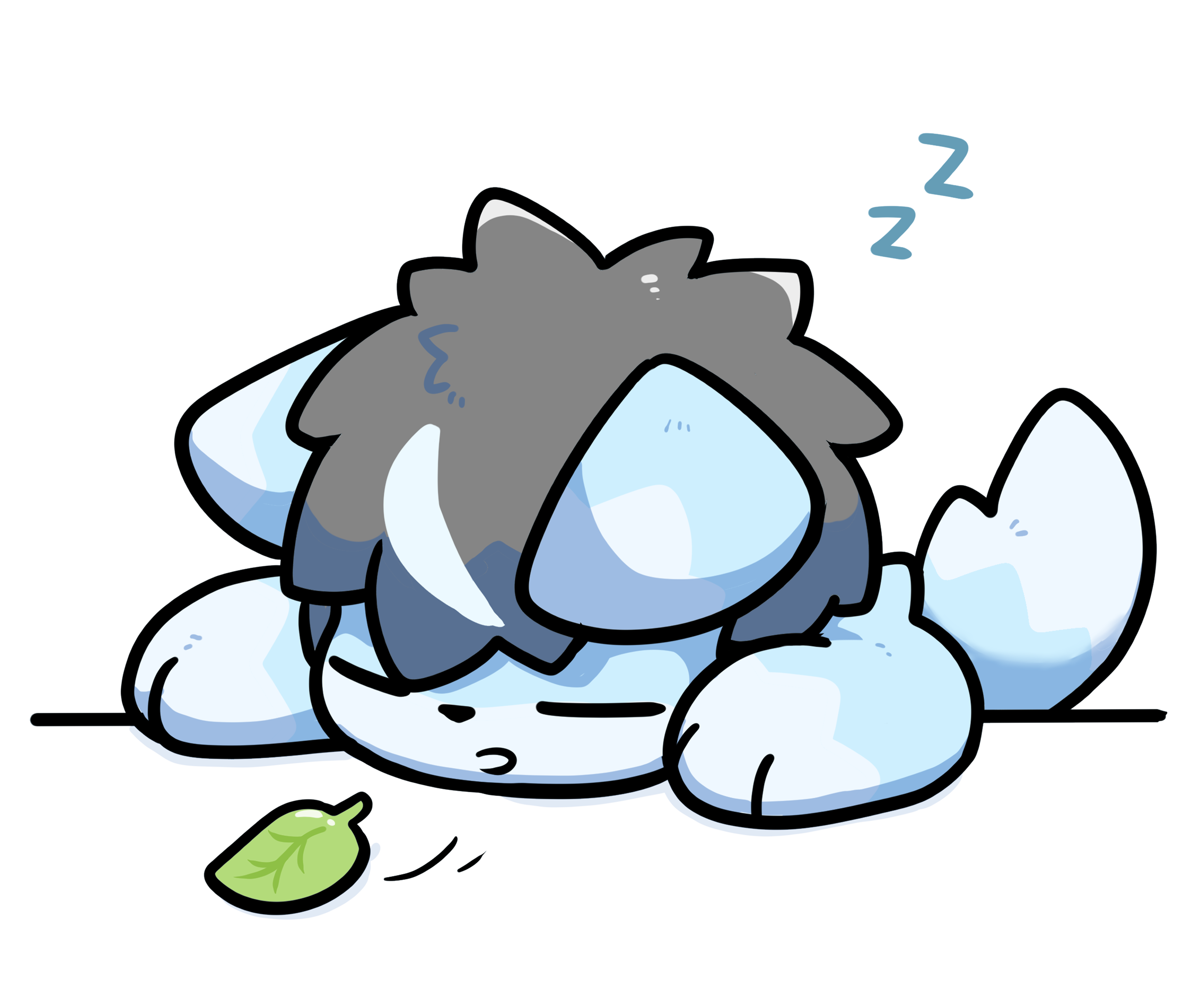 趴著睡著的巧克布